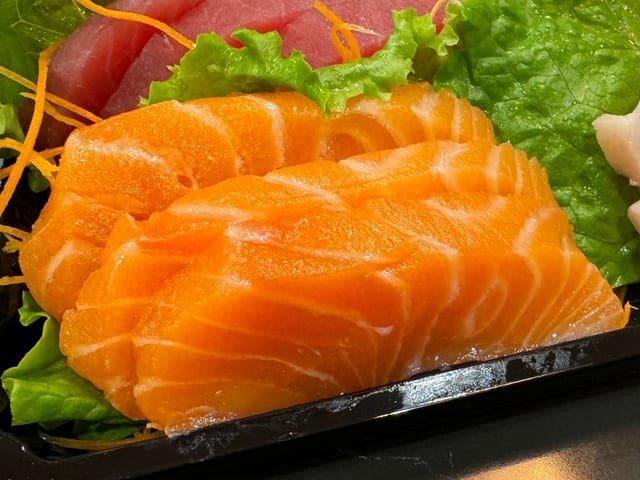 Salmon Sake Sashimi.