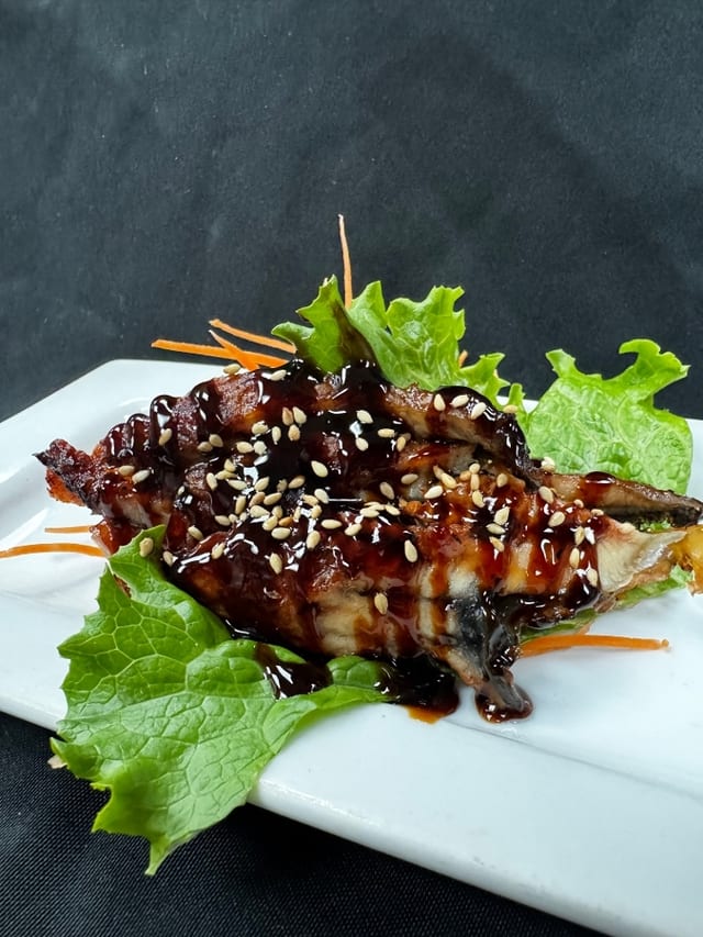 Fresh Water Eel Unagi Sashimi.