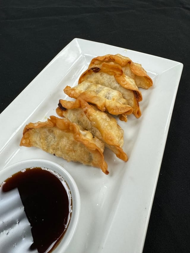 Gyoza (potstickers).