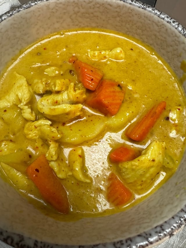 Yellow curry.