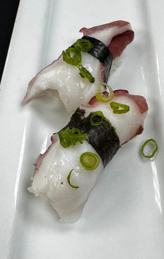 Octopus Tako Nigiri.