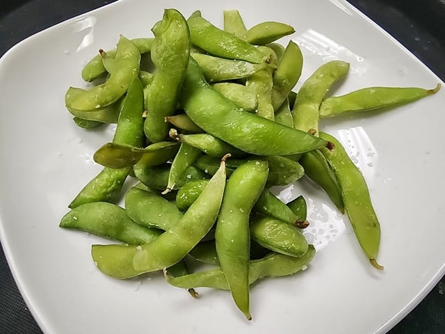 Edamame (GF, VEG, VG).